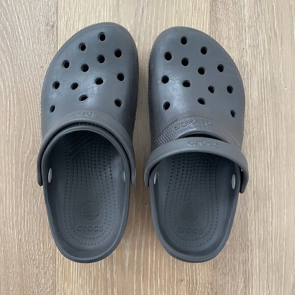 Crocs Shoes Unisex Women 8 Men 6 Classic Clog Dark Chocolate Brown Tan - Picture 10 of 11